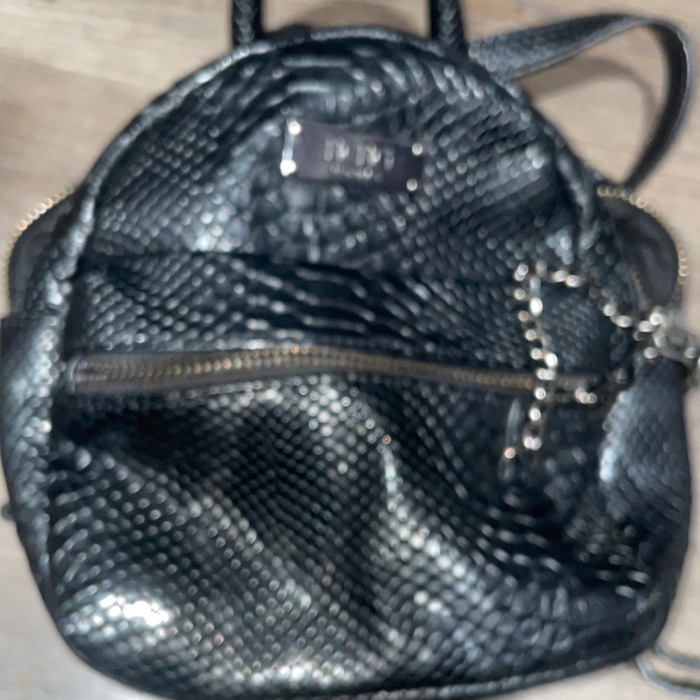 BCBG small leather backpack purse